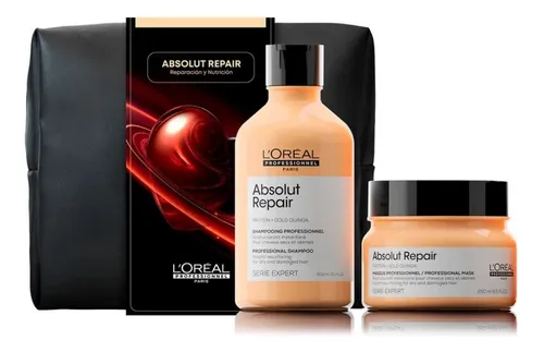 Pack Absolut Repair L’Oréal – Shampoo 300 ml + Máscara 250 ml (Reparación Profunda)
